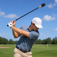 Correcteur de swing de golf Lotusflower TA70, entraîneur d'action, poignée rembourrée en métal et caoutchouc, dispositif d'entraînement pour droitiers