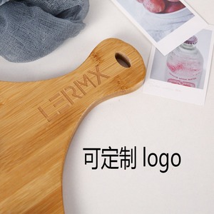 Bamboo Pizza Pan Fan Shaped Cutting Board Multi Functional Kitchen Tray For <b>Steak</b> And Bread - Product Image 4