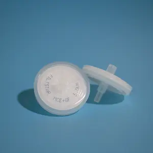 Syringe Filters With Pes Membrane 13mm 25mm Wheel Filter Syringe Filter With 0.22 0.45 Micron PES Membrane Sterile Syringe Filter
