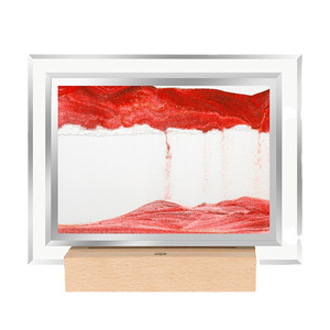 Vuông 5 inch cát động hình ảnh 3D sandscape di chuyển cát nghệ thuật chuyển động chất lỏng bọt xà bông hẹn giờ cho người lớn Kid Máy tính để bàn đồ chơi nghệ thuật - Product Image 5