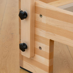 Machine de Pilates Reformer en bois d'érable/chêne rouge, portable, réglable, pour usage en studio, écologique, durable, polyvalente, <span class=keywords><strong>yoga</strong></span>, musculation - Product Image 4