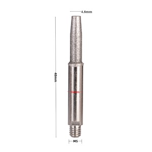 Cabezal de pulido cilíndrico de diamante M5, 48mm de longitud, 6mm de diámetro, para afilar cadenas de motosierra, corte industrial de metales - Product Image 2