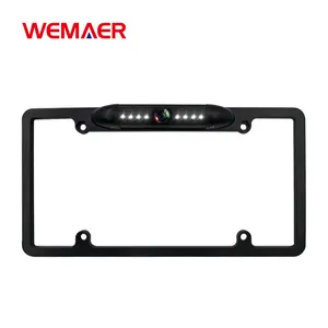 Wemaer Car Reverse Camera Us License Plate Ahd Dynamic Trajectory Reference Moving Parking Line Guidline Backup Camera