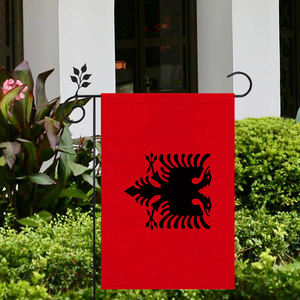Bandera de jardín de Albania Material de lino de alta calidad para exteriores 12*18 en varios estilos para elegir - Product Image 4
