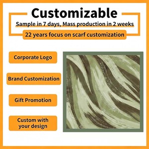 Modern Abstract Brushstroke Pattern Polyester <b>Scarf</b> 70*70cm <b>Square</b> Neck <b>Scarves</b> for Women Casual Office Wear - Product Image 4