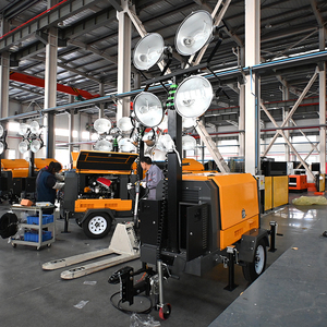 Generador Diésel UKPerkins Lighthouse con Torre <span class=keywords><strong>de</strong></span> Iluminación, 7kva, 10kva, 15kva, 20kva, 25kva, 30kva, LED, Joystick Manual, EPA - Product Image 4