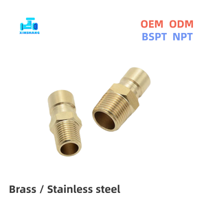 <span class=keywords><strong>Robinet</strong></span> en laiton de style américain à raccord rapide DME, connecteur rapide N9, filetage NPT BSP 1/4~3/4'' <span class=keywords><strong>pour</strong></span> accès direct - Product Image 2