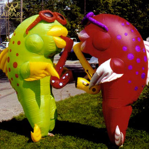 Vui Inflatable Hề Đảo Ngược Đi Bộ Biểu Diễn Trang Phục Cho Người Lớn/Trẻ Em Đảng Dress - Product Image 5