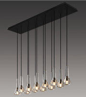 Luminaire suspendu minimaliste XZ en forme de goutte d'eau, luminaire suspendu LED pour bar, lampe LED suspendue, lustre boule pour salle à manger