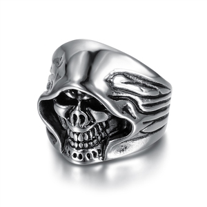 Anillos de Moda de Joyería Fina con Calavera de Punk Death para Hombres y Mujeres - Product Image 5