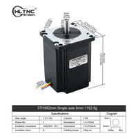 Livraison Gratuite Expédié au Brésil Moteur Pas à Pas Hybride DC Électrique et Driver 57HS56 57HS76 57HS82 57HS100 57HS112 pour Robot