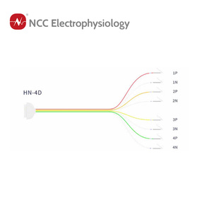 NCC Wegwerp Gebogen Bipolaire Medische Naaldelektroden voor IONM HN Serie Elektromyografie Alcoholvrij Velgrootte 1500-2500mm - Product Image 1