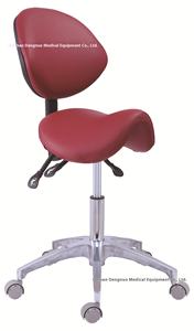 Silla de médico de dientes giratoria de elevación con rodillos de acero inoxidable y plástico, silla de Estomatólogo dental, con ruedas de acero inoxidable y plástico, a la venta, al por mayor - Product Image 5