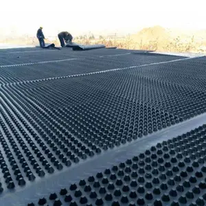HDPE geomembrane with truncated cone-shaped protrusions waterproof membrane with column drain sheet