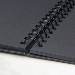 Miehui noir carnet de croquis papier lourd 110gsm papier à dessin noir pour crayons de couleur <span class=keywords><strong>graphite</strong></span> <span class=keywords><strong>craie</strong></span> de charbon de bois - Product Image 3
