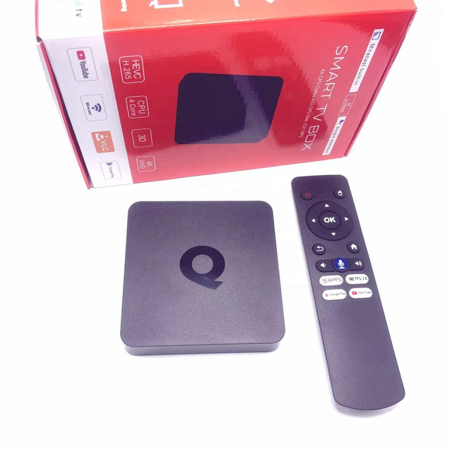 2026 New Q1 TV Box Android 10 OS 2GB RAM 16GB ROM 4K Video Decoding BT Wireless Streaming Media Player Set Top Box
