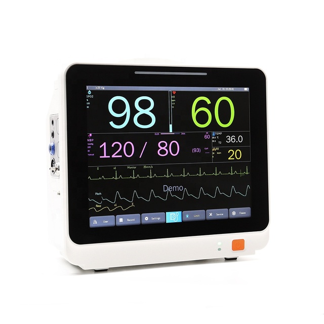 PPM-C12V 12.1inch High Quality Cheap Price Portable Veterinary Blood Pressure Vital Signs Monitoring System with Touch Screen