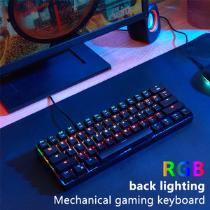 Teclado Mecánico <span class=keywords><strong>para</strong></span> Juegos con Cable USB de 61 Teclas, RGB Programable, Plug&Play, Molde Privado, OEM ODM con Logotipo Personalizado - Product Image 6
