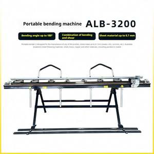 판금 알루미늄 용 슬리터 포함 TEBAK 유연한 수동 박판 금속 절단 및 굽힘 벤더 기계 - Product Image 2
