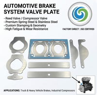 Pièces d'emboutissage sur mesure de haute précision en acier inoxydable 7C27Mo2/20C pour compresseur de système de freinage automobile OEM ODM à valve à lamelles