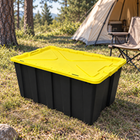 Boîte de rangement robuste en PP de 150 L, bac de rangement, sac de rangement, organisateur pour garage, camping, entrepôt, déménagement