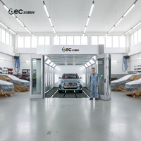 Cabine de peinture automobile professionnelle avec éclairage LED et fonction de séchage |   Chambre de peinture monophasée pour meubles de cabine