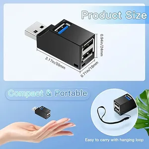 Usb hub, 3 cổng cao usb tốc độ 3.0 splitter cắm và chơi xe buýt powered - Product Image 4
