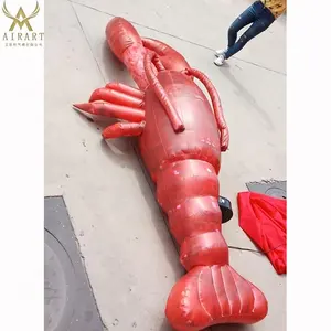 Carpa inflable gigante con iluminación led para restaurante, decoración publicitaria para comida de mar, con logotipo, para inflar camarones - Product Image 5