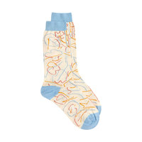 Chaussettes habillées personnalisées pour femmes, respirantes, antibactériennes, en mélange de coton tricoté, motif imprimé, pour usage quotidien en automne, avec logo personnalisé
