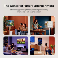 Pantalla Inteligente Portátil con Batería Integrada y Diseño Móvil, Pantalla Táctil de 32 Pulgadas, Televisor Inteligente Portátil Inalámbrico, Pantalla Inteligente Móvil