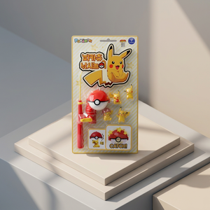 Jeu de pêche magnétique en plastique Pokémon Pikachu, canne à pêche coréenne pour enfants, jouet éducatif d'imitation, cadeau en gros - Product Image 3