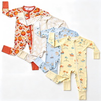 Grote voorraad op maat gemaakte baby slaapkleertjes 100% biologisch katoen huidvriendelijke rompers zachte peuter kind pyjama's