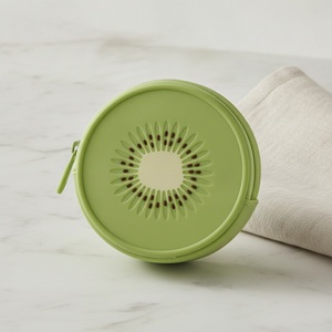 Porte-monnaie en silicone en forme de kiwi, mignon, lavable, avec fermeture éclair, personnalisable, cadeau kawaii - Product Image 3