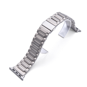 Correa de reloj inteligente JAETIUM de titanio, repuesto para Apple Watch, resistente al agua, con cierre plegable, pulsera de acero inoxidable - Product Image 1