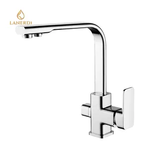 kaiping double handle brass kitchen water filter tap mixer faucet manufacturer for export