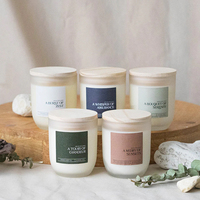 Conteneurs de bougies de luxe personnalisés en vrac pour la décoration de la maison, pots en verre uniques avec couvercles et boîtes à bougies