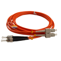 Shenzhen Raise Fiber SC UPC ST UPC MM DX Multimode OM1 OM2 3mm Duplex Fiber Optic Patch Cord for FTTH Indoor LSZH ODF Cabling |