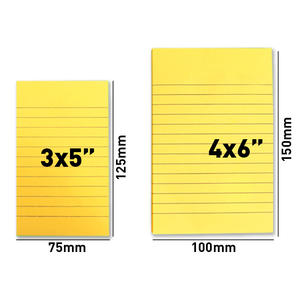 Papel Foska <span class=keywords><strong>de</strong></span> alta calidad y blocs adhesivos con líneas para pegar en <span class=keywords><strong>la</strong></span> pared, ordenador <span class=keywords><strong>de</strong></span> escritorio y refrigerador - Product Image 2