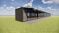 Contenitore marittimo personalizzato commerciale 20ft 40ft food bar cafe Shipping Sea Container coffee shop store