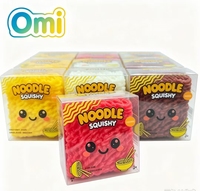 Jouets Squishy Croustillants les Plus Vendus, Jouets Anti-Stress, Boîte de 12 Jouets Nouilles Instantanées en Quatre Couleurs