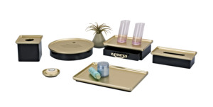 All'ingrosso scatola di tessuto acrilico rettangolare accessori Storager di carta Inn <span class=keywords><strong>Set</strong></span> di servizi per la camera degli ospiti per il ristorante forniture alberghiere - Product Image 3