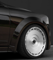 Jantes de voiture forgées sur mesure, luxe, 19, 20, 21, 22, 24 pouces, capuchons flottants, aluminium brossé, jantes en alliage pour Rolls Royce, Range Rover, Benz