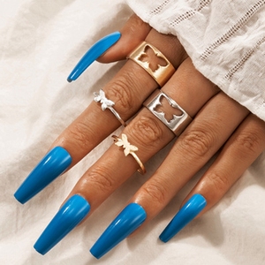 Trendy Gold Schmetterlings ringe für Frauen Männer Liebhaber Paar Ringe <span class=keywords><strong>Set</strong></span> Freundschaft Verlobung Hochzeit Offene Ringe 2024 Schmuck - Product Image 3
