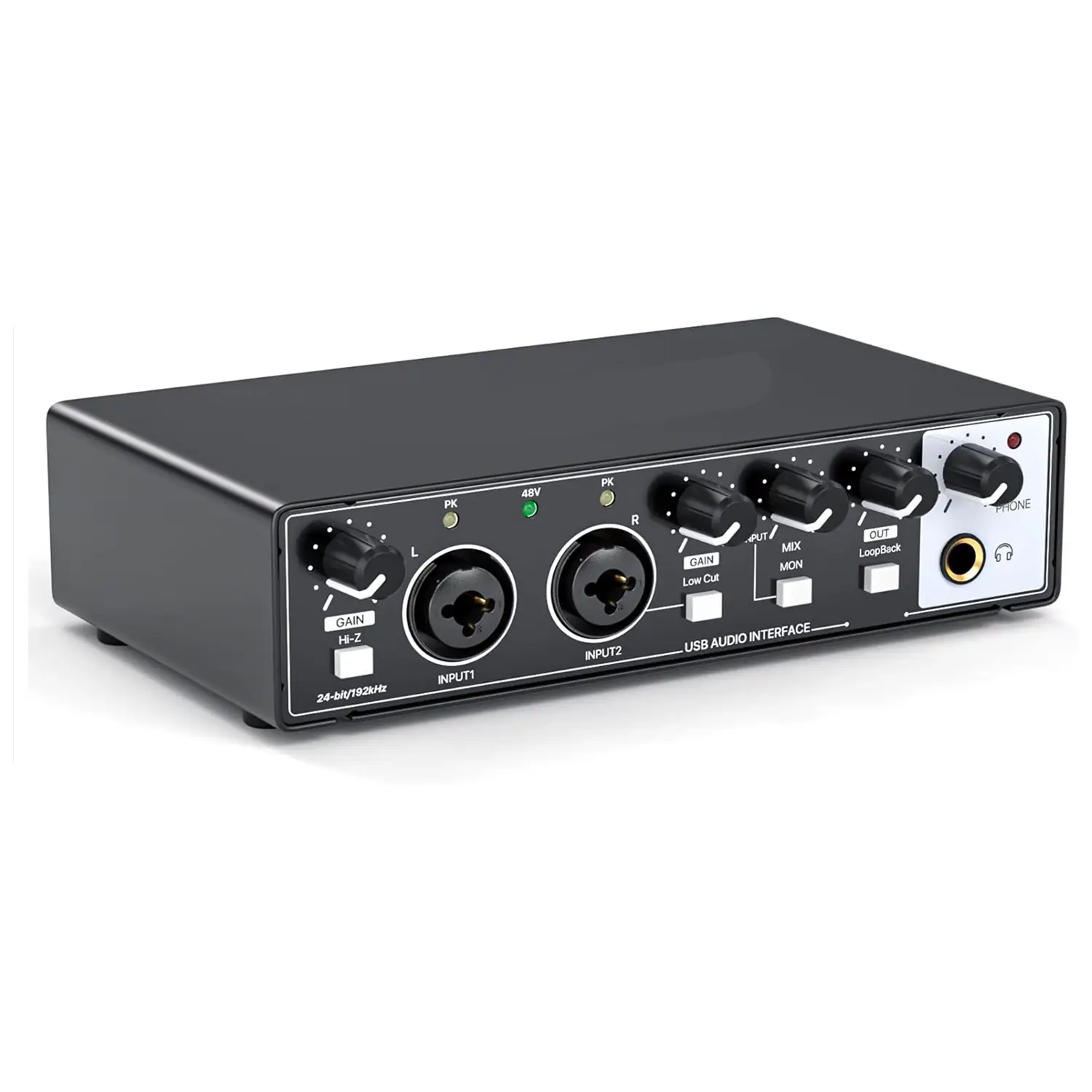 Fabriek Oem Logo Professionele Usb Geluidskaart Audio Interface Studio Live Opname Geluidskaart Voor Live Streaming Podcasting