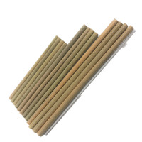 Meilleure vente de paille de bambou biodégradable réutilisable avec Logo Laser