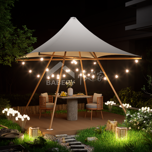 Parapluie d'extérieur <span class=keywords><strong>3m</strong></span> x <span class=keywords><strong>3m</strong></span> Tipitent Aluminium PVC pour balcon Restaurant Utilisation directe Fabricant Chaise d'extérieur Restaurant Parapluie - Product Image 5