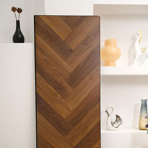 Parquet stratifié chevrons imperméable AC4, cœur HDF, système clic, motif grain de chêne, <span class=keywords><strong>pour</strong></span> salon moderne et hôtel, durable - Product Image 2