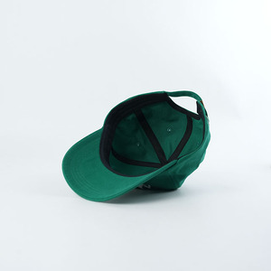 Gorras de 5 Paneles con Visera Ligeramente Curvada, Estilo Desestructurado, de Algodón, con Logotipo Bordado, Gorras de Papá, Color Verde, Gorras Desestructuradas - Product Image 5