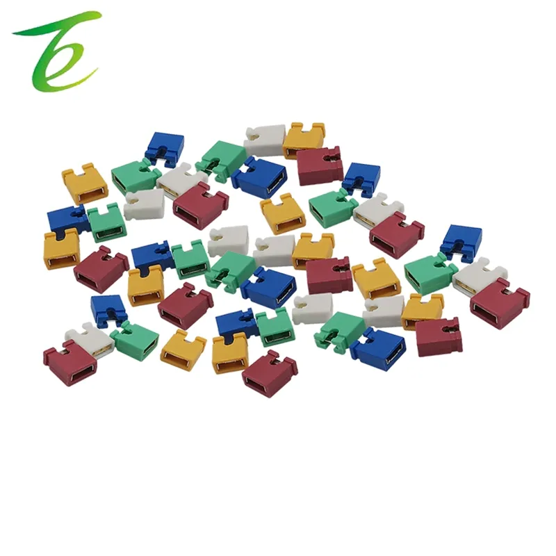 60PCS 2.54mm Pitch Colorful Pin Header Standard Computer Jumper Block Connector 3 1/2 Hard Disk Drive Motherboard Expansion Card