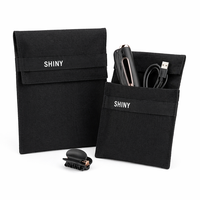 Pochette enveloppe en toile robuste SHINY Premium, broderie personnalisée, logo sur mesure, réutilisable, écologique, portable, taille personnalisée pour articles de luxe